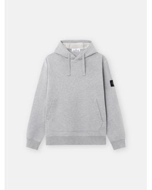 Stone Island 6100062 Organic Mélange Cotton Fleece - Grey