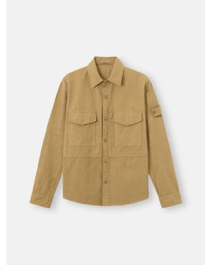 Stone Island 1200012 Cotton Linen Canvas S. I.Ghost - Natural