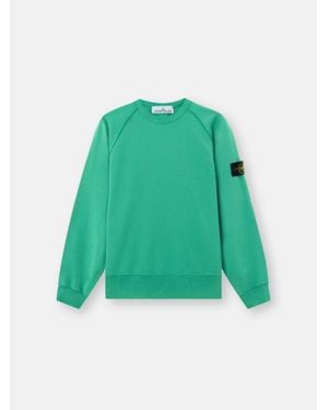 Stone Island 6100041 Organic Cotton Fleece - Green