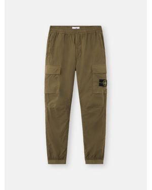 Stone Island Cotton Trousers - Green