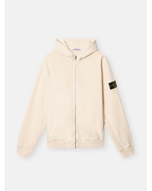 Stone Island 6100021 Malfilé Fleece 'Old' Effect - Neutro