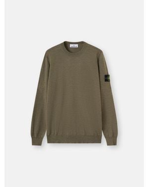 Stone Island 5100071 Light Pure Rws Wool - Verde