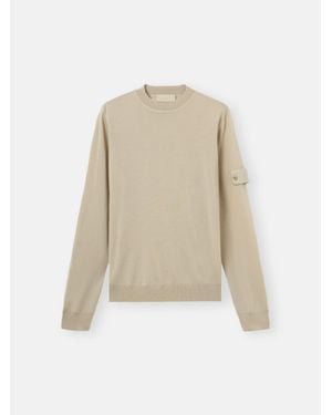 Stone Island 5100074 Light Pure Rws Wool S. I. Ghost - Natural