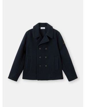 Stone Island 4100040 Heavy Melton - Blue