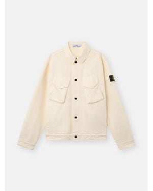 Stone Island Q100003 Dense Cotton Twill-Tc - Natural