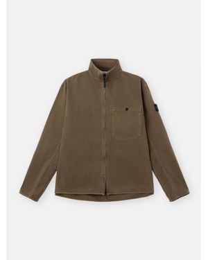 Stone Island 1200014 Organic Panama Cotton 'Old' Effect - Brown