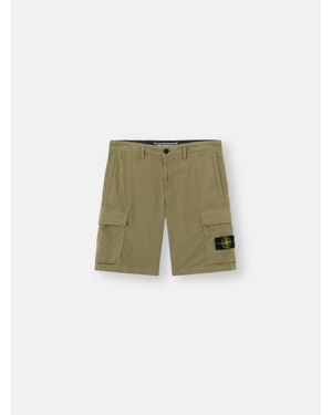 Stone Island L100020 Stretch Cotton Tela 'Paracadute' - Green