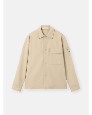 Stone Island 1200028 Wool Nylon Flannel Ghost - Natural