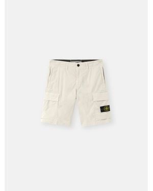 Stone Island L100L08 Stretch Cotton Tela 'Paracadute' - Neutro