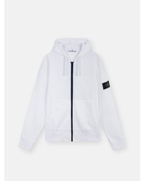 Stone Island 6100042 Organic Cotton Fleece - Blue