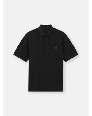 Stone Island 2200002 50/2 Organic Cotton Piqué S. I.Ghost - Black