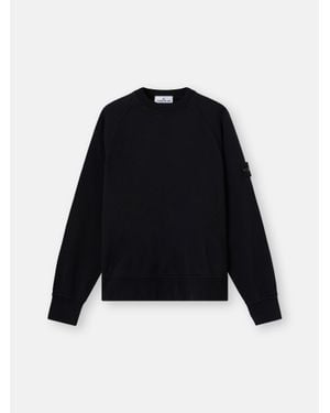 Stone Island 6100008 Organic Cotton Fleece - Schwarz