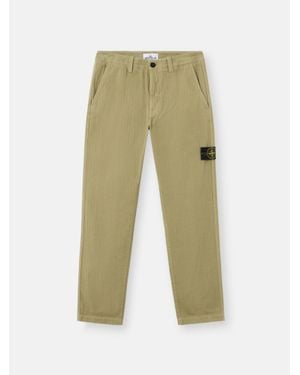 Stone Island 3100052 Cotton Herringbone - Green