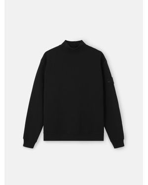 Stone Island 6100047 Cotton Wool Fleece Ghost - Black