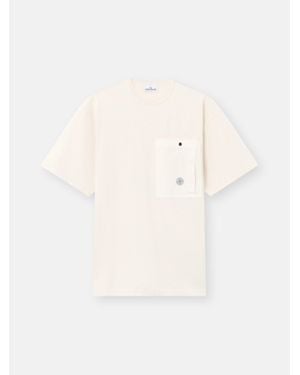 Stone Island 2100004 Combed Organic Cotton Jersey - Natural