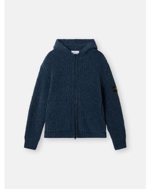 Stone Island 5100065 Mouliné Cotton Chenille - Blue