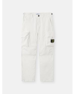 Stone Island 3100036 Cotton Nylon Micro Ripstop - White