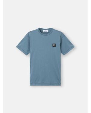 Stone Island 2100027 60/2 Cotton Jersey - Blue