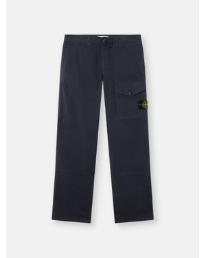 Stone Island 3100002 Stretch Organic Cotton Twill - Blue