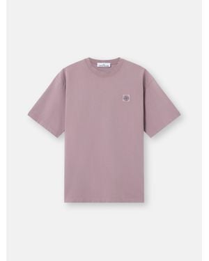 Stone Island 2100030 Combed Organic Cotton Jersey - Purple