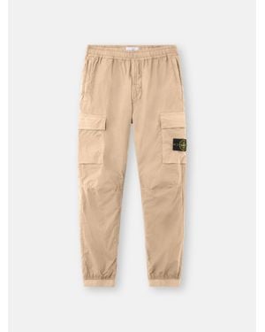 Stone Island 3100031 Stretch Cotton Tela 'Paracadute' - Natural