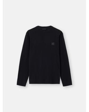 Stone Island 2100036 Organic Cotton Jersey Crepe S. I. Ghost - Black