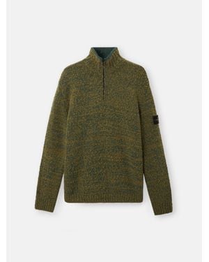 Stone Island 5100032 Speckled Wool Nylon - Green