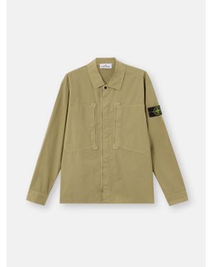 Stone Island 1200005 Stretch Cotton Tela 'Paracadute' - Green
