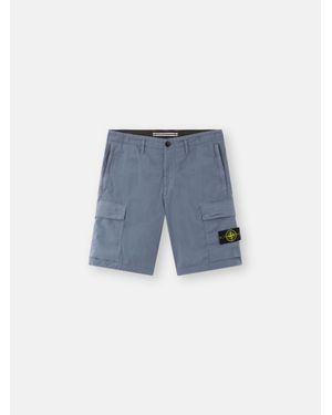 Stone Island L100L08 Stretch Cotton Tela 'Paracadute' - Blu
