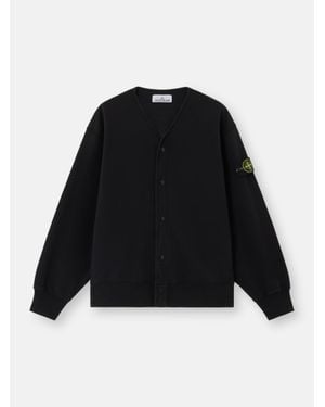 Stone Island 6100010 Organic Cotton Fleece - Nero