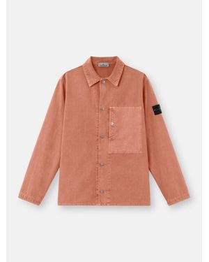 Stone Island 1200028 Mineral Dyed Panama Cotton - Orange