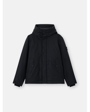Stone Island 4100103 Wool Nylon Flannel Ghost - Black