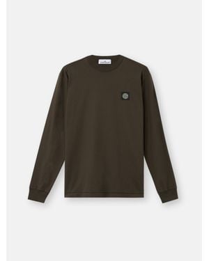 Stone Island 2100031 60/2 Cotton Jersey - Green