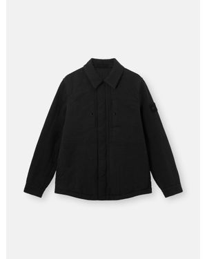 Stone Island 4100038 Cotton Linen Quilted-Tc S. I. Ghost - Black