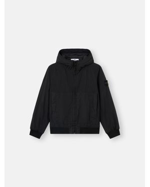 Stone Island 4100003 Garment Dyed Crinkle Reps Ny - Schwarz