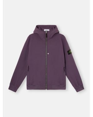 Stone Island Q100004 Soft Shell-R E. Dye Technology, Recycled Polyester - Viola