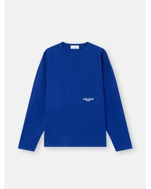 Stone Island 2100004 Combed Organic Cotton Jersey Marina - Blau
