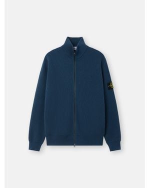 Stone Island 5100126 Ribbed Soft Organic Cotton - Blu