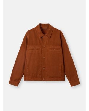 Stone Island Q100039 Raw Hand Wool Cotton Gabardine-Tc S. I. Ghost - Brown