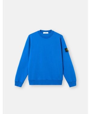 Stone Island 6100060 Organic Cotton Fleece - Blue
