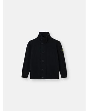 Stone Island 5100003 Plain Wool Cashmere - Schwarz