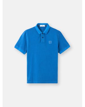 Stone Island 22002Sc Cotton Piqué Pigment Dye - Blue