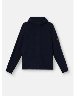 Stone Island 5100006 Gauzed Effect Soft Organic Cotton And Nylon - Blu