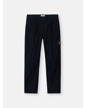 Stone Island 3100026 Wrinkled Corduroy 500-Tc - Blue