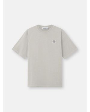 Stone Island 2100030 Combed Organic Cotton Jersey in Black for Men