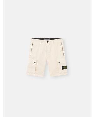 Stone Island L100019 Stretch Organic Cotton Twill - Natural