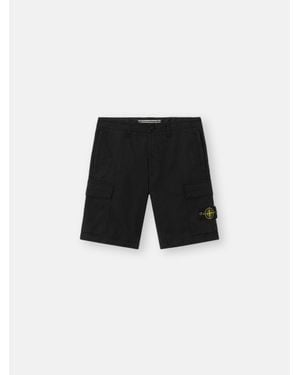 Stone Island L100020 Stretch Cotton Tela 'Paracadute' - Black