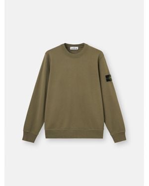 Stone Island 6100060 Organic Cotton Fleece - Green