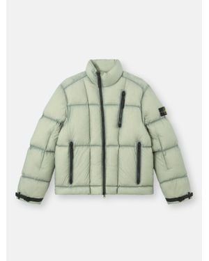 Stone Island 4100017 Seam Faded Light Nylon Tela - Green