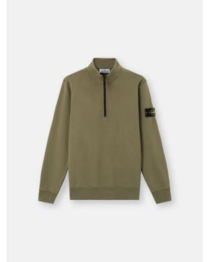 Stone Island 6100070 Organic Cotton Fleece - Green